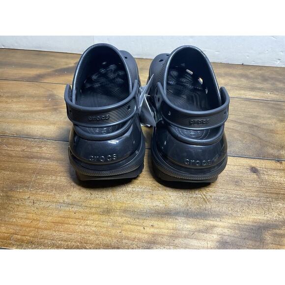 NEW Crocs Mega Crush Clog Sandals Slip On Platform Woman's 7 Men's 5 Black - Picture 6 of 9